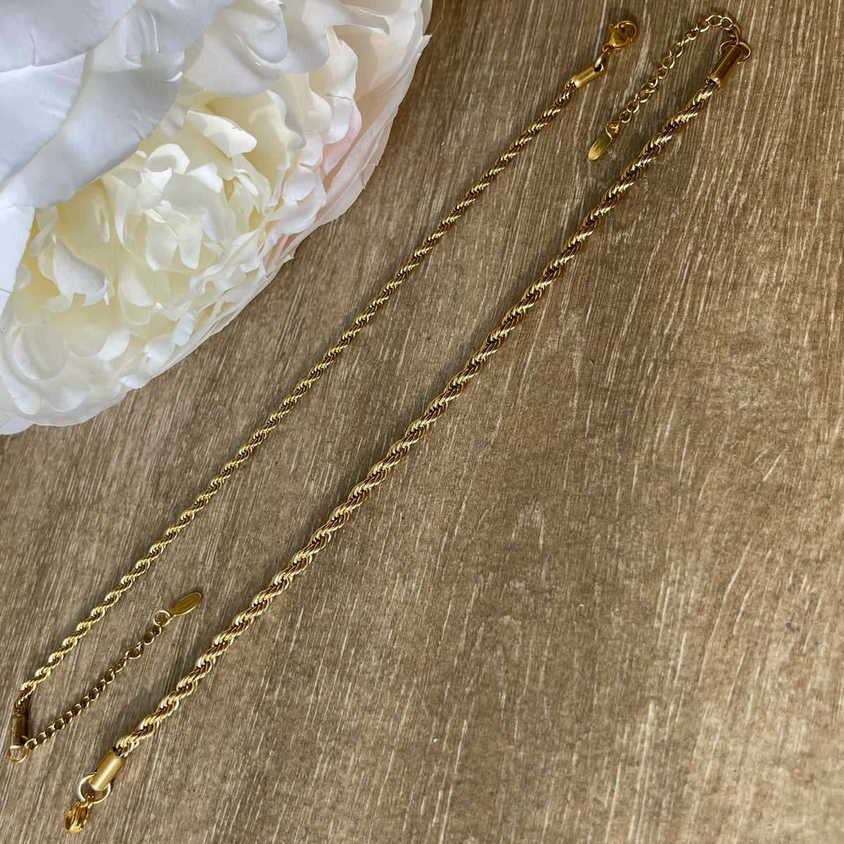 Gold Non-Tarnish Stainless Steel Anklets - Gaia Luna Gold Non-Tarnish Stainless Steel Anklets - Gaia Luna